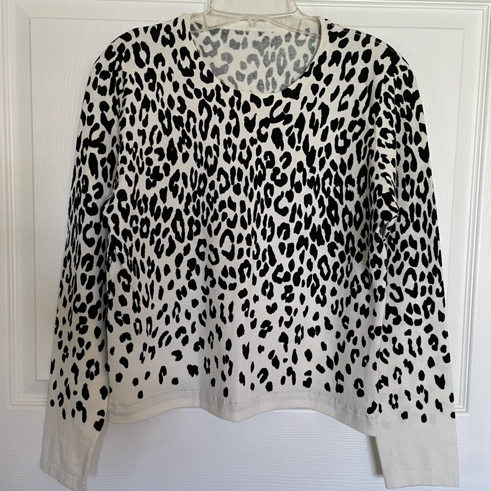 Animal print sweater